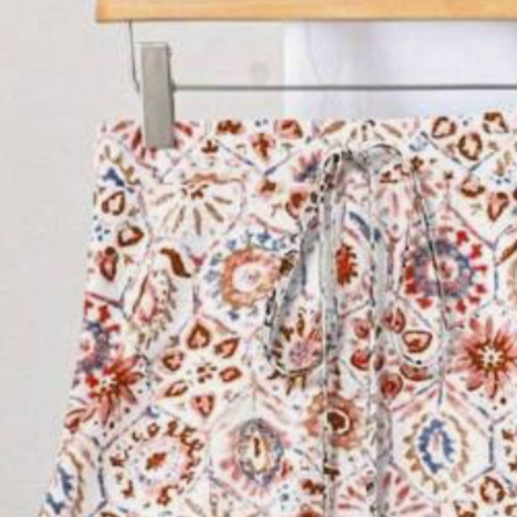 Boho Floral Print High Waist Ruffle Hem Maxi Skirt - Picture 2 of 4